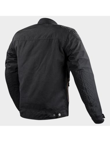 Casaco LS2 Bullet man preto Vintage Impermeável com Proteções | Iguana Custom