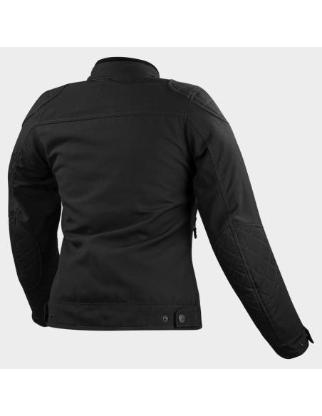 LS2 Bullet Lady Jacket Black Vintage Waterproof with Protection | Iguana Custom