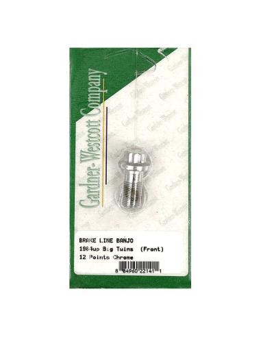 Parafuso Banjo Freio 12 Pontas 7/16-24 Cromado | Iguana Custom