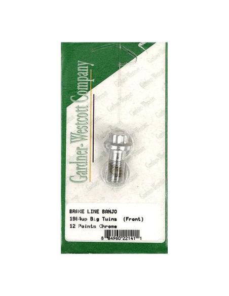 12-Point Banjo Brake Bolt 7/16-24 Chrome | Iguana Custom