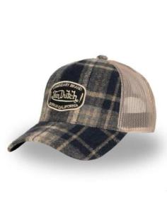 GORRA VON DUTCH CARREAUX GRAY — AJUSTABLE