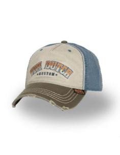 GORRA VON DUTCH RETRO SKULL BLUE/GREEN — AJUSTABLE