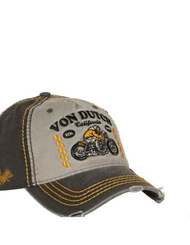 Von Dutch Retro Cafe Racer Cap black – Adjustable