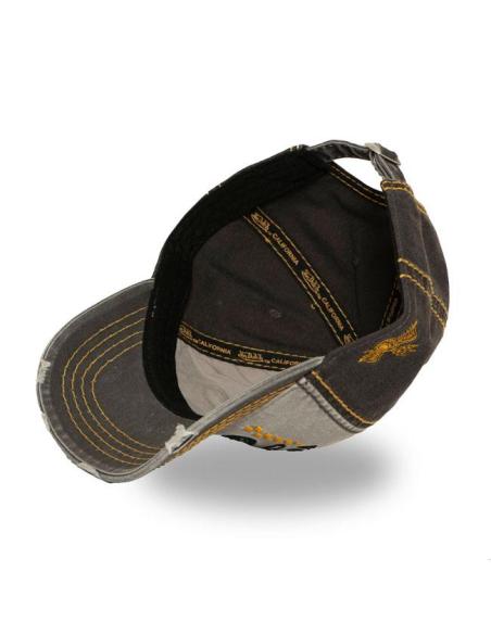 Casquette Von Dutch Retro Cafe Racer noire – Réglable