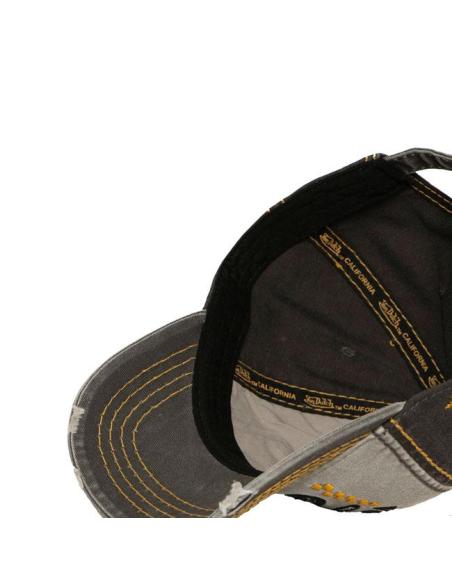 Casquette Von Dutch Retro Cafe Racer noire – Réglable