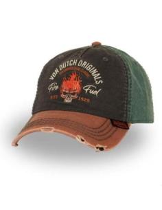 GORRA VON DUTCH RETRO FIRE FUEL BLACK/BROWN/GREEN —...