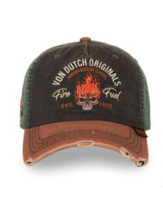 GORRA VON DUTCH RETRO FIRE FUEL BLACK/BROWN/GREEN —... 2
