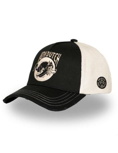 Boné Von Dutch Wild Wolf preto/branco – Ajustável