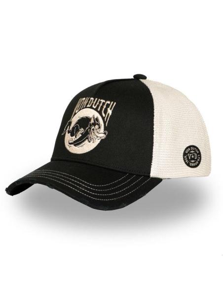 Casquette Von Dutch Wild Wolf noir/blanc – Réglable