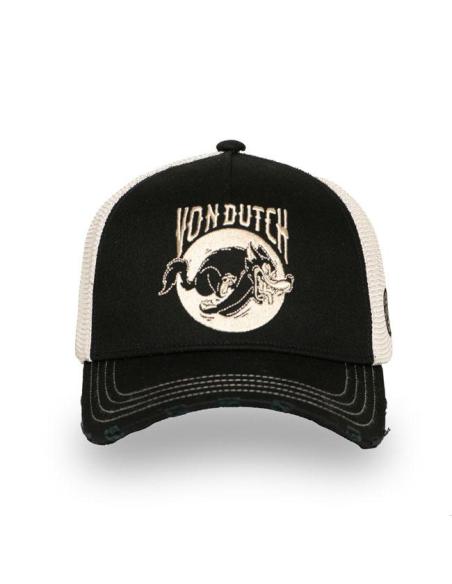 Casquette Von Dutch Wild Wolf noir/blanc – Réglable