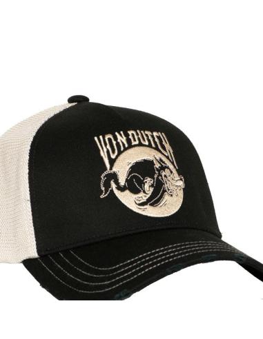 Casquette Von Dutch Wild Wolf noir/blanc – Réglable