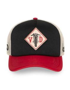 GORRA VON DUTCH FOAM MOTORCYCLE BLACK/RED/WHITE — AJUSTABLE 2