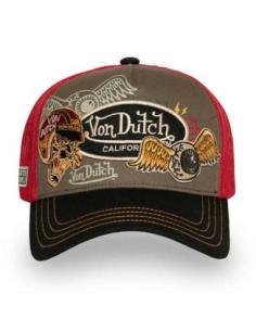 GORRA VON DUTCH PATCHES TIGER BROWN — AJUSTABLE 2