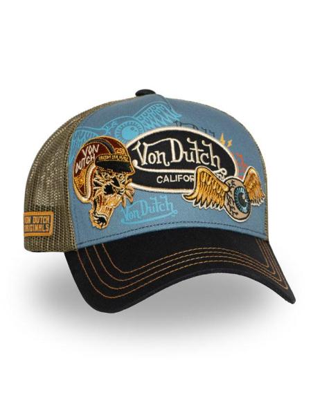 Cappellino Von Dutch Patches Tiger 2 blue – Regolabile