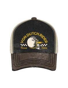 GORRA VON DUTCH XAVIER FAMOUS CREAM — AJUSTABLE