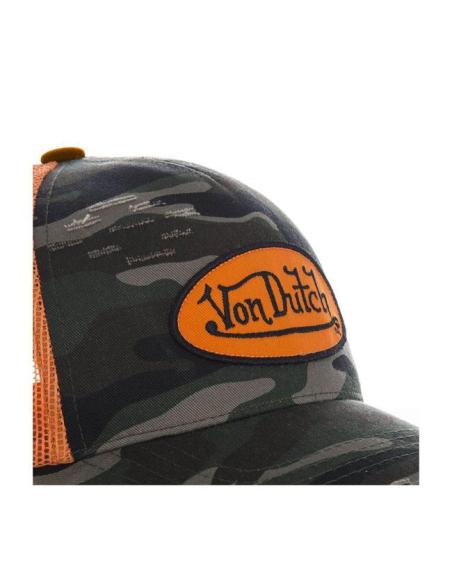 Von Dutch Heritage Camo/Orange Patch Cap – Trucker
