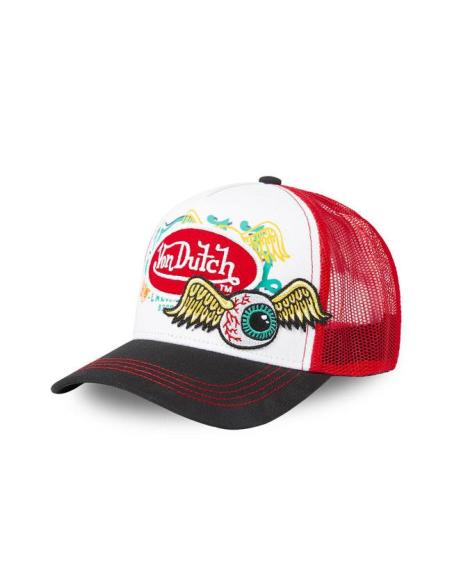 Cappello Von Dutch Lifestyle Flying Eye rosso – Regolabile