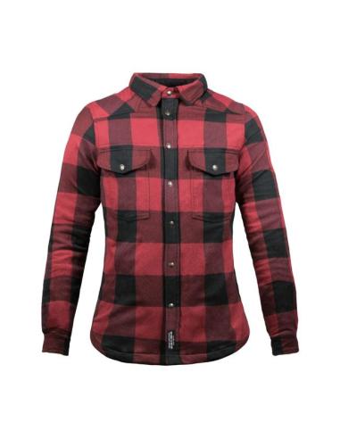 John Doe Motoshirt Female XTM® Black/Red – Camicia AAA Donna | Iguana Custom