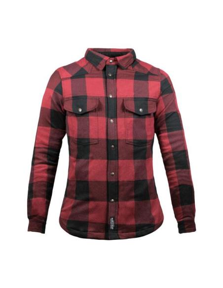 John Doe Motoshirt Female XTM® Black/Red – Camicia AAA Donna | Iguana Custom