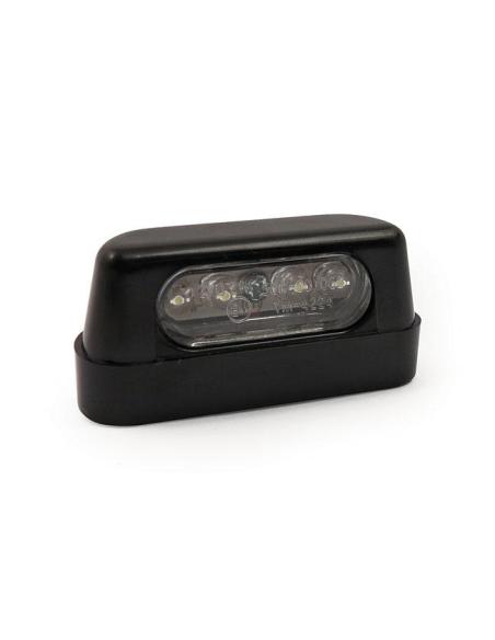 Luce Targa LED Nera 4 Leds | Omologata ECE