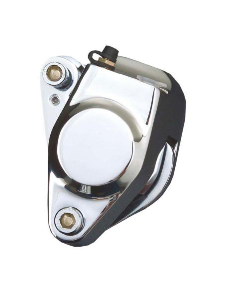 Pinça de Travão Cromada Esquerda Harley 84–99 | Big Twin e Sportster
