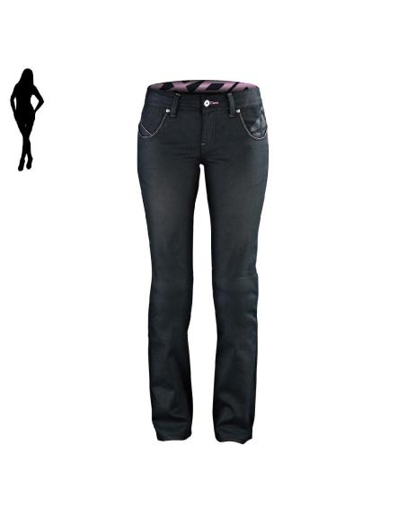 Women's Motorcycle Pants Ixon Britney | Denim with Kevlar, Morpho Concept Fit