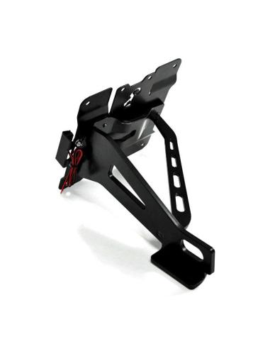 Support de Plaque Latérale Zieger Noir | Harley Sportster 90-03 avec LED ECE