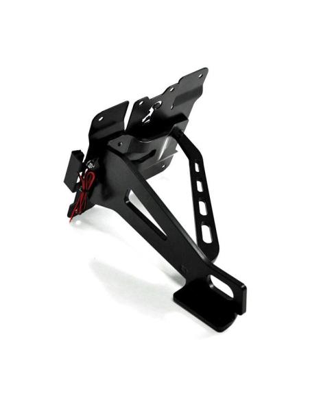 Zieger Black Side License Plate Holder | Harley Sportster 90-03 with LED ECE