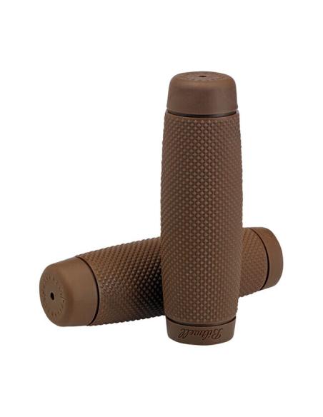BILTWELL PUNHOS DE CHOCOLATE RECUO DE BORRACHA - 22MM