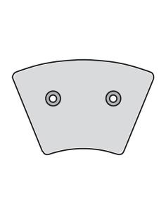 Front Organic Pads MCS FX/XL 74–77 (with rivets) FLT 80–85