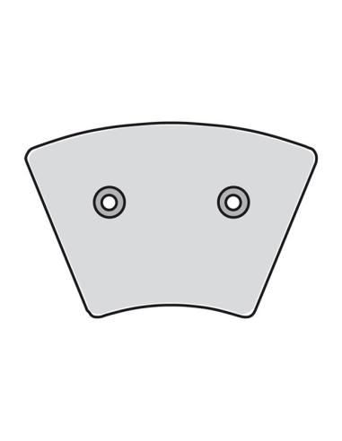 Front Organic Pads MCS FX/XL 74–77 (with rivets) FLT 80–85