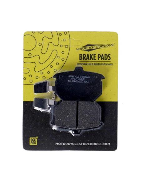 Pastilhas traseiras orgânicas MCS XL/FXR/FXST 82–87 FX/FXWG