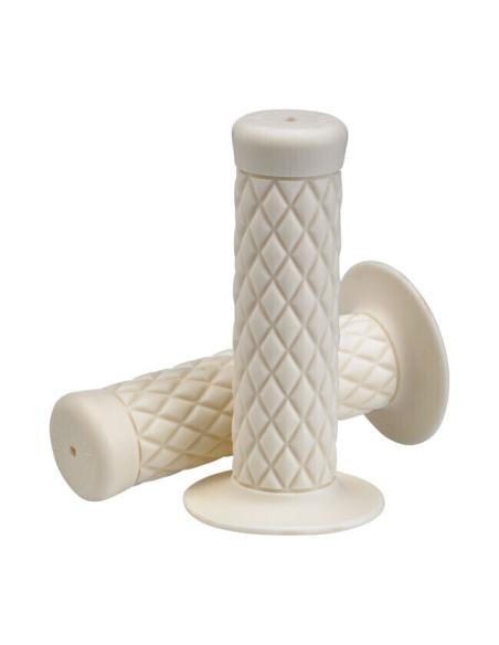 BILTWELL THRUSTER RUBBER GRIPS TPV WHITE - 22MM