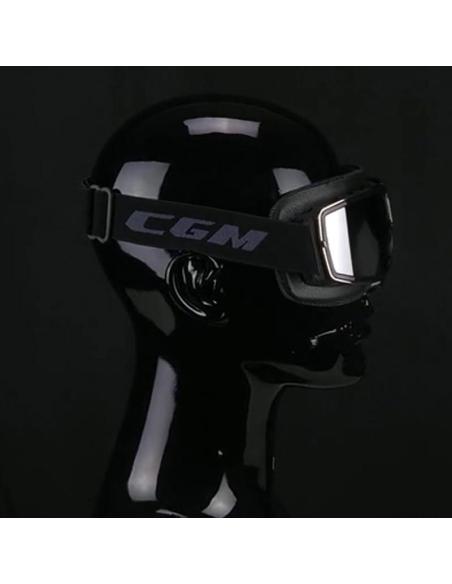 Motorcycle Mask 740M Gloss Black | EN1938 Certified Goggles