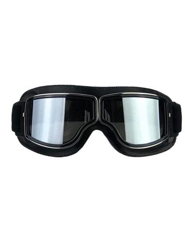 Motorcycle Mask 740M Gloss Black | EN1938 Certified Goggles