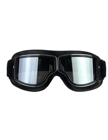 Motorcycle Mask 740M Gloss Black | EN1938 Certified Goggles