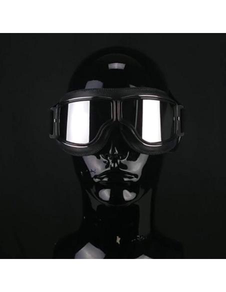 Motorcycle Mask 740M Gloss Black | EN1938 Certified Goggles