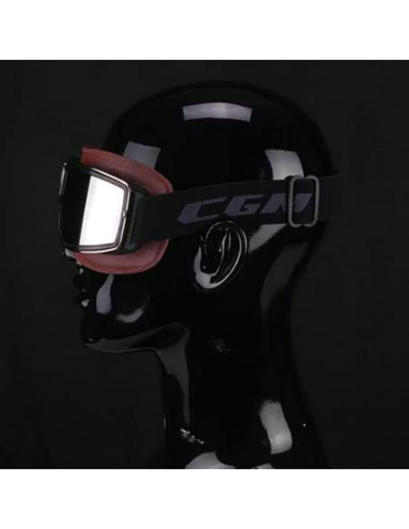 Lunettes Moto 705 California Marron | Verres Miroir Homologués EN1938