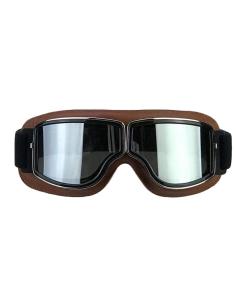 Occhiali Moto 705 California Marrone | Lenti a Specchio Omologate EN1938