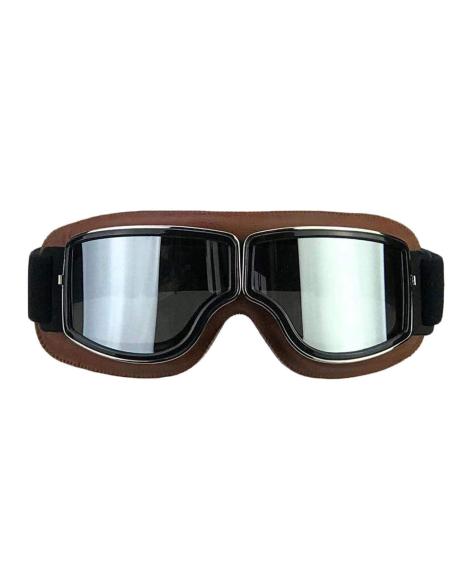 Gafas Moto 705 California Marrón | Lentes Espejo Homologadas EN1938