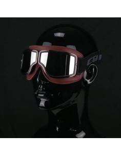 Motorcycle Goggles 705 California Brown | Mirror Lenses Certified EN1938 2