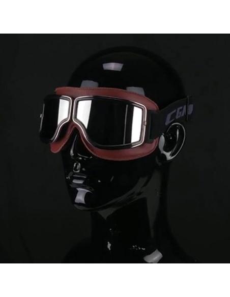 Gafas Moto 705 California Marrón | Lentes Espejo Homologadas EN1938