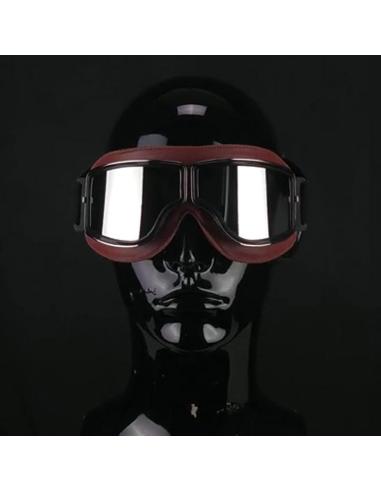 Motorcycle Goggles 705 California Brown | Mirror Lenses Certified EN1938