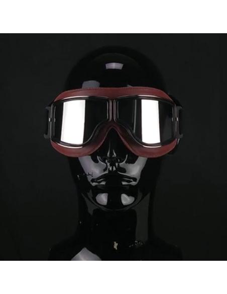 Gafas Moto 705 California Marrón | Lentes Espejo Homologadas EN1938