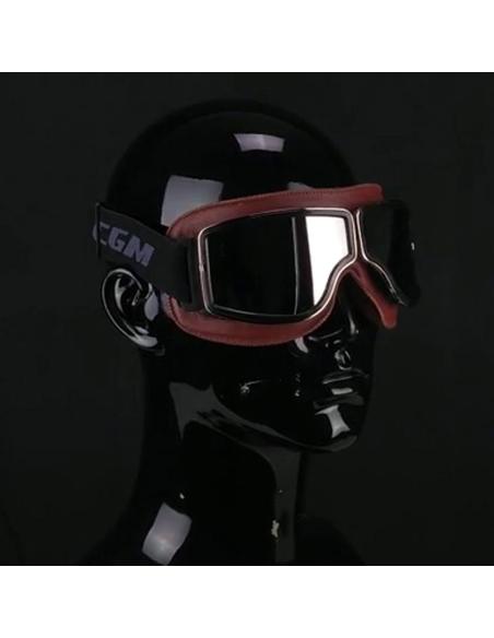 Motorcycle Goggles 705 California Brown | Mirror Lenses Certified EN1938