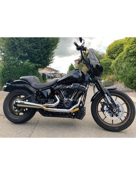 Malparidos 2-1 M8 Softail Euro 4/5 – Polished Stainless Steel