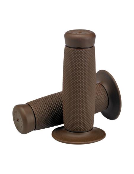 BILTWELL RENEGADE POIGNÉES EN CAOUTCHOUC TPV CHOCOLAT - 22MM