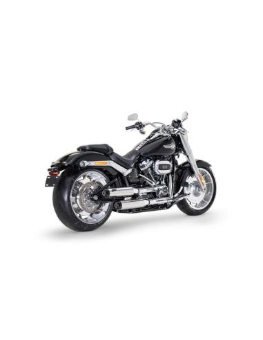 Silencieux Zard Slip-Ons Overlapped Polis pour Softail 18–24