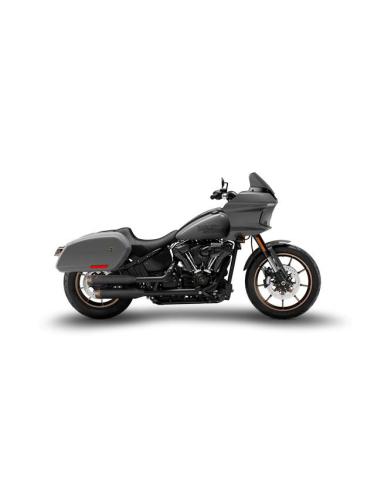 Silencieux Zard Slip-Ons Overlapped Noir et Bronze pour Softail 18–24