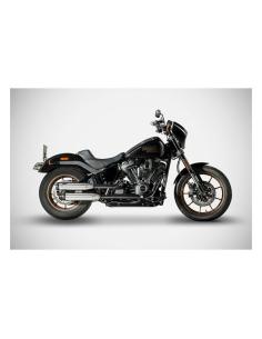Silenciosi Zard Slip-Ons Overlapped Lisci per Softail 18–24